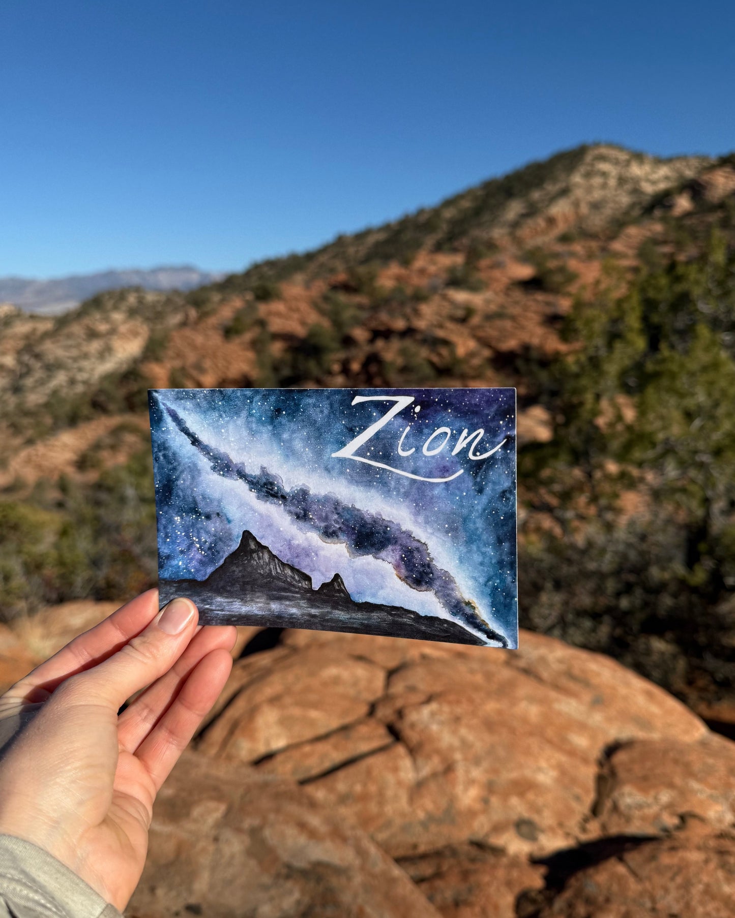 Watchman and Milky Way Postcard