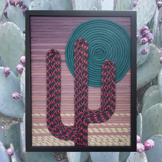 Midnight Moon Saguaro Retired Rope Art