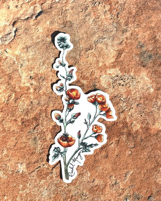 Desert Globemallow Sticker 6"