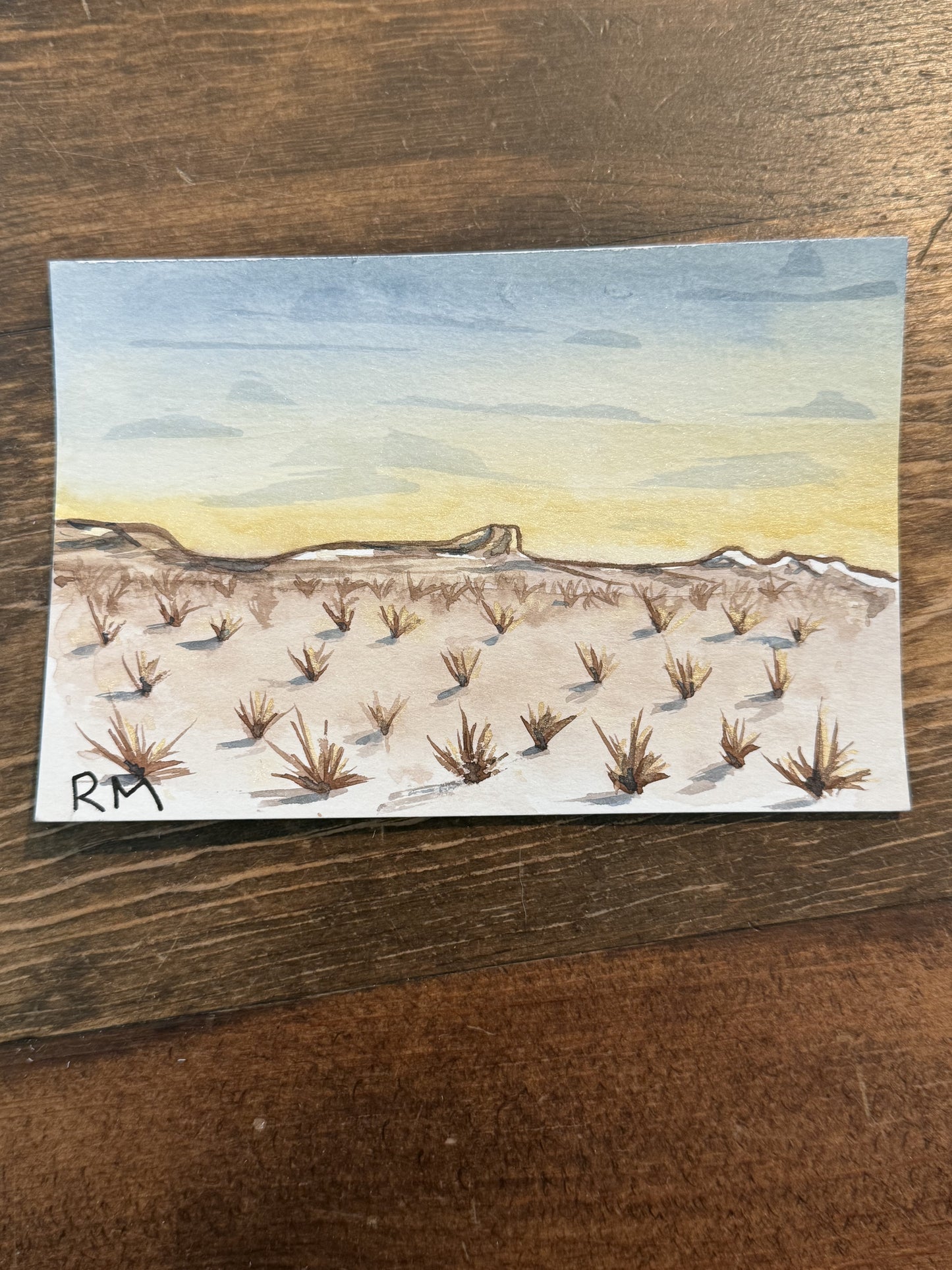 Original Watercolor Postcard