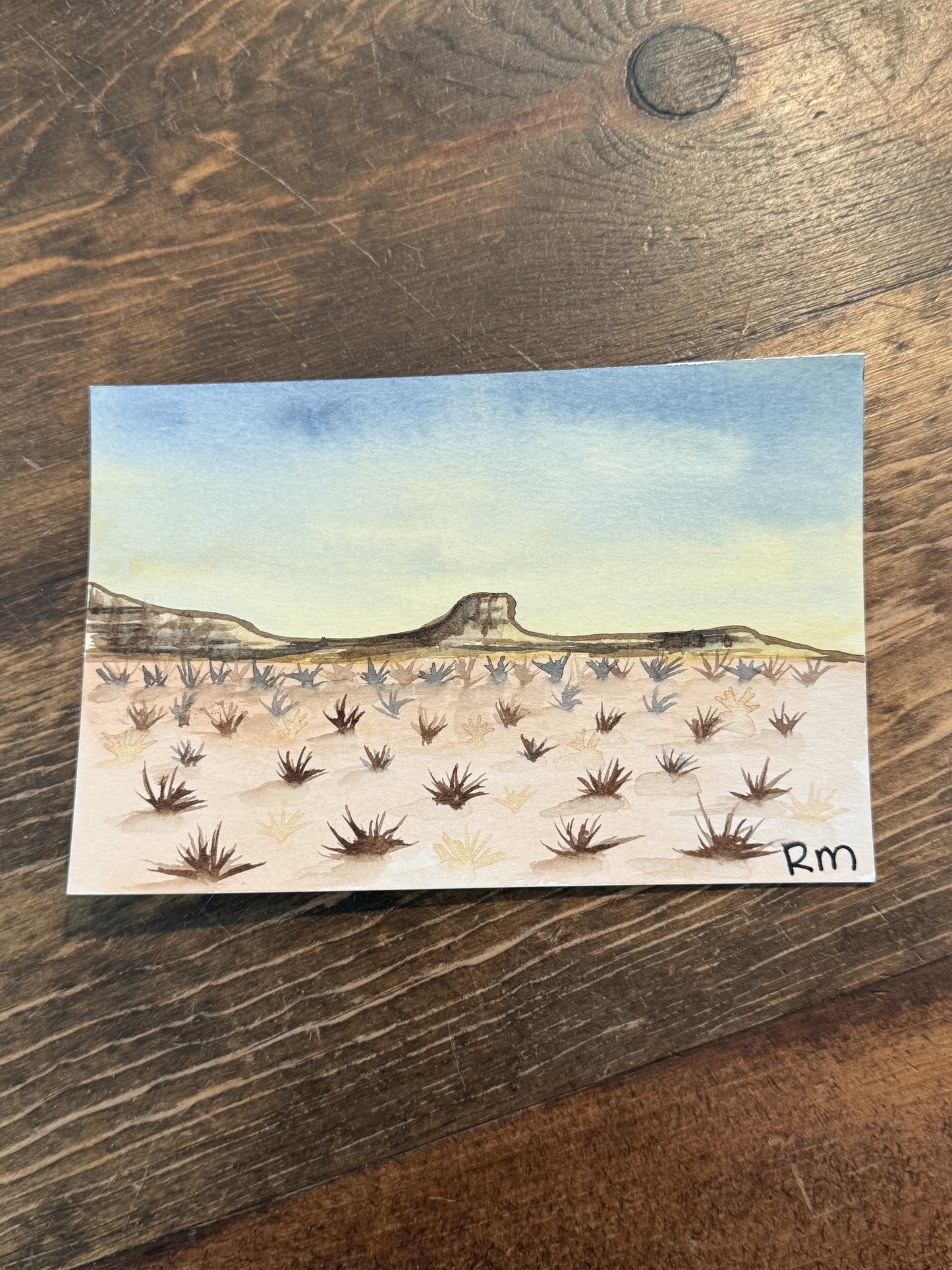 Original Watercolor Postcard