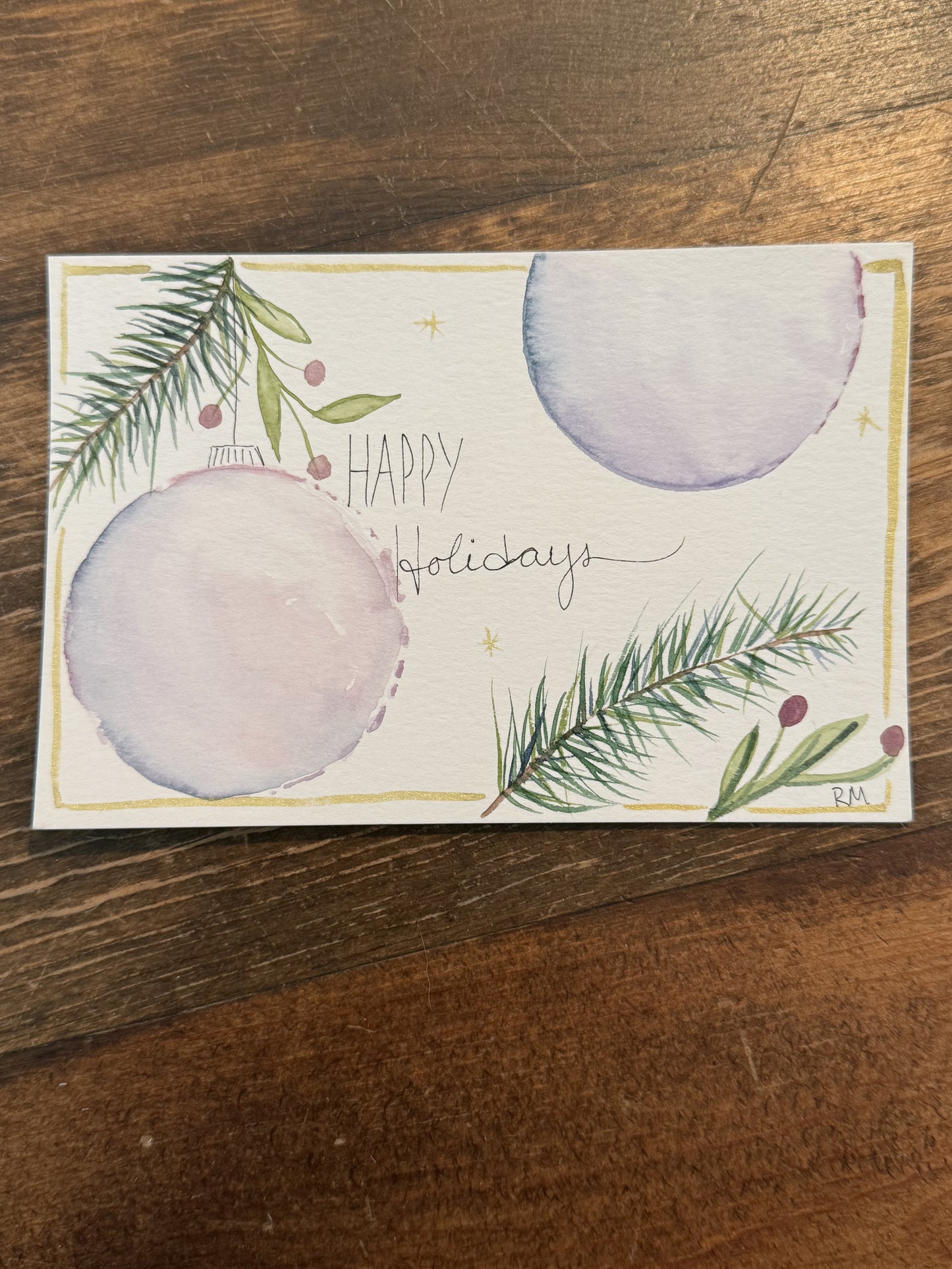 Original Watercolor Postcard