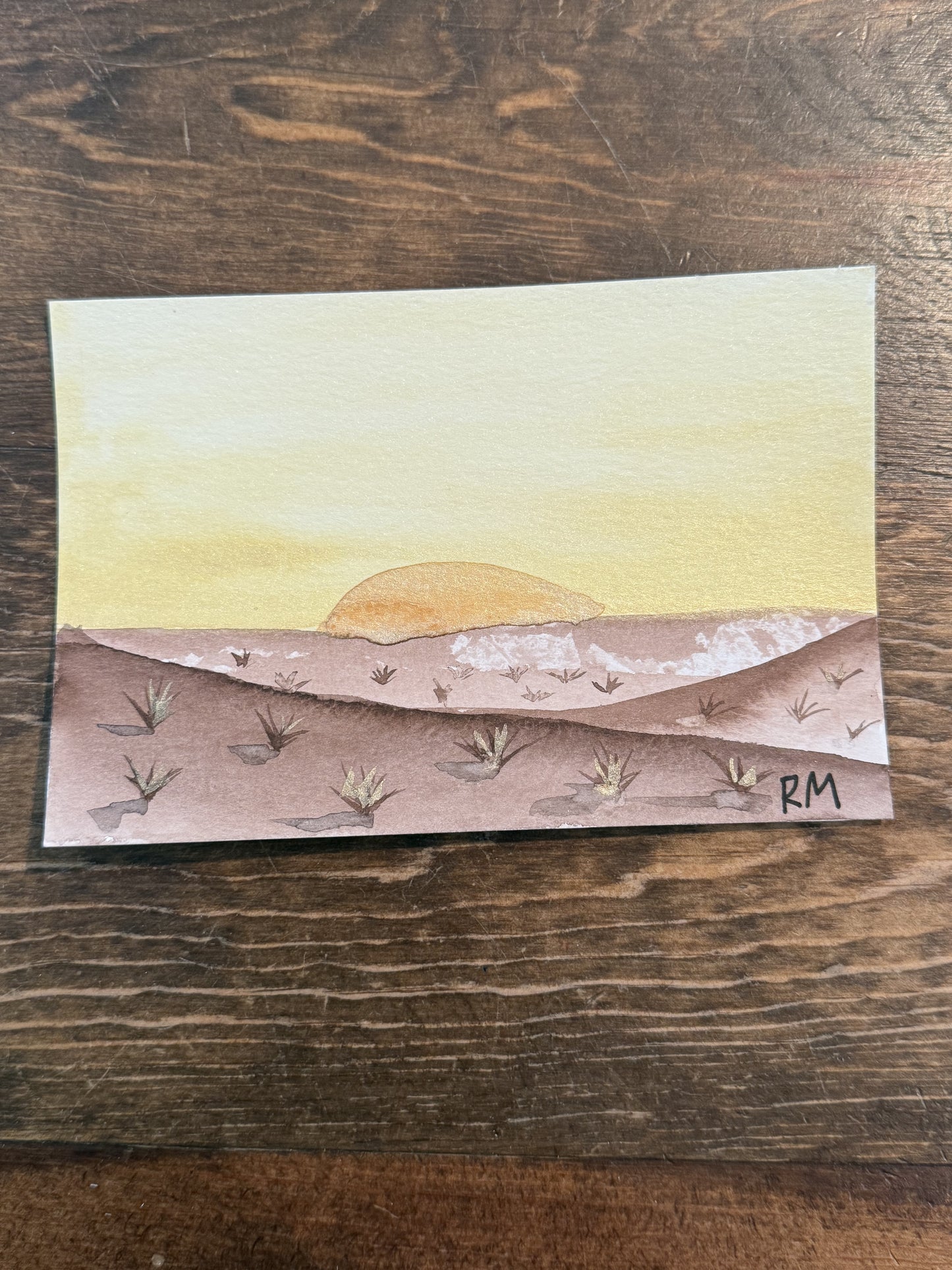 Original Watercolor Postcard