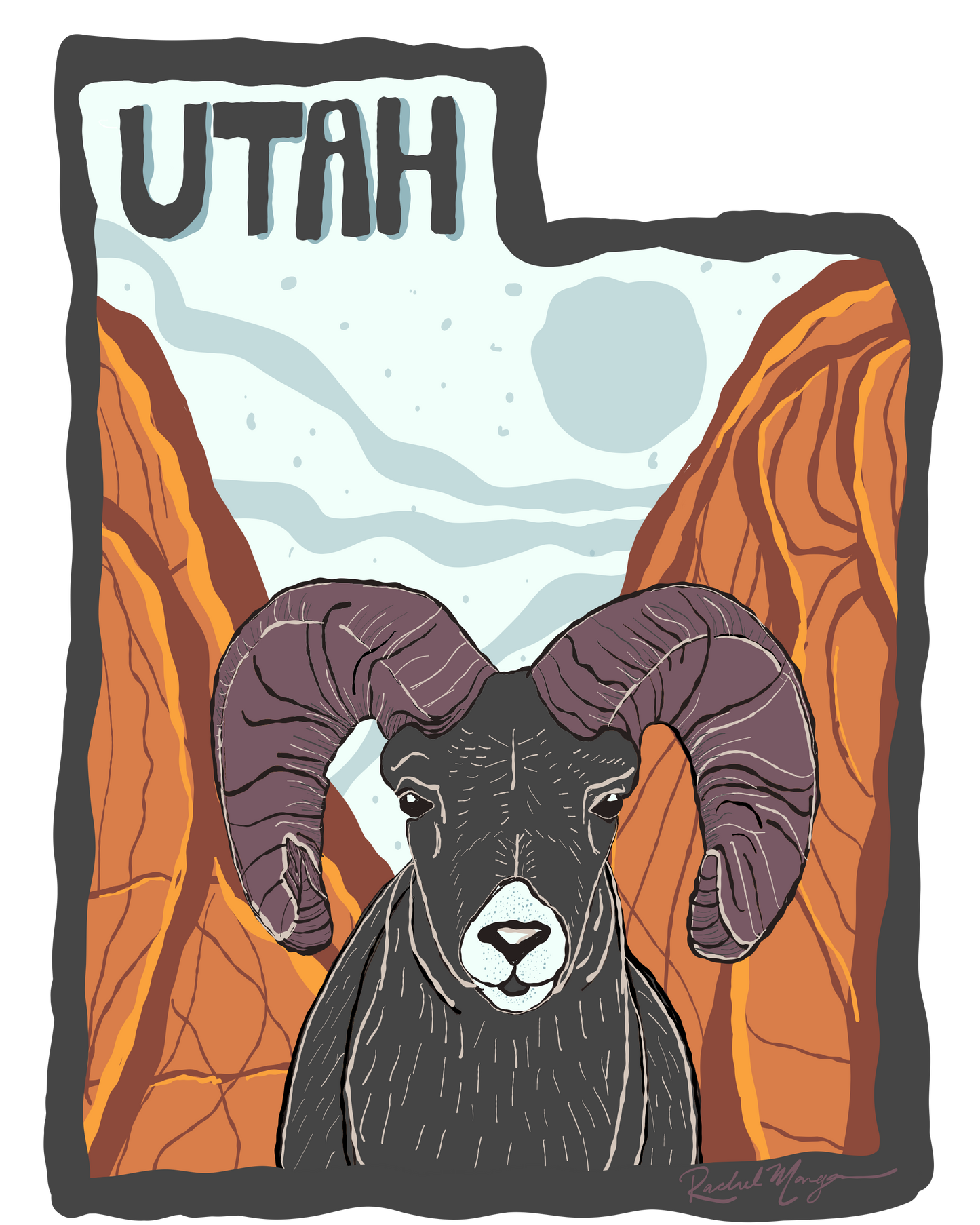 Utah Desert Bighorn Sticker